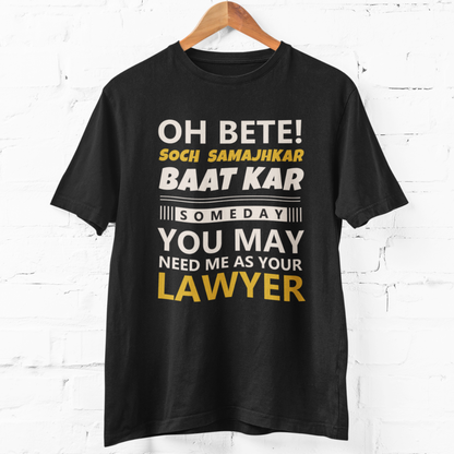 SOCH SAMAJH KAR LAWYER - Black